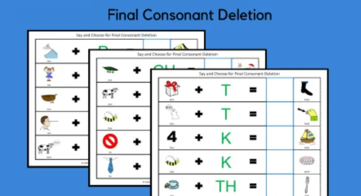 Final Consonant Deletion